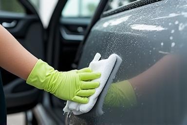 Nettoyage intérieur et extérieur d'une voiture chez LavageLuxe